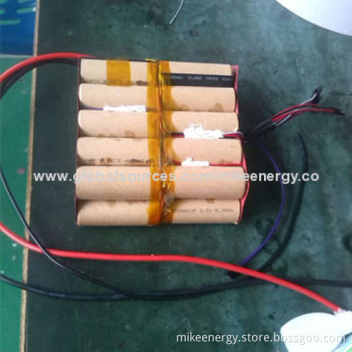 LiFePO4 Battery Pack, 11S2P26650, with 35.2V, 5.2Ah